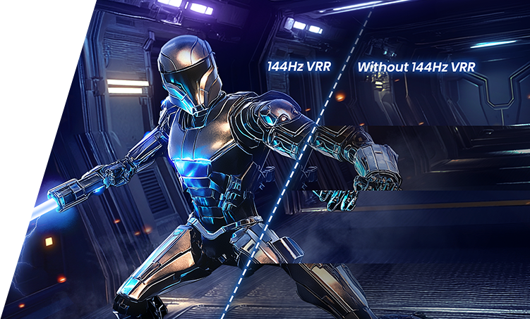 A person in futuristic armour