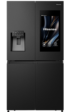 A Hisense smart screen fridge freezer