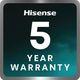 HiSense 5 year warranty