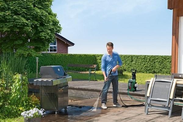 cleaning patio