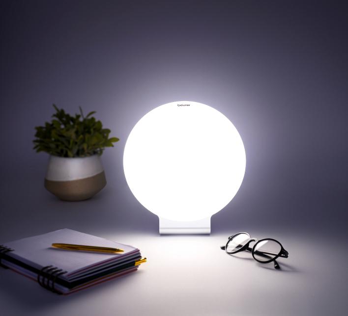 Image of a light on a desk