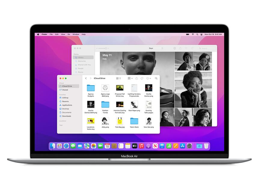 Image of touchID on a Macbook