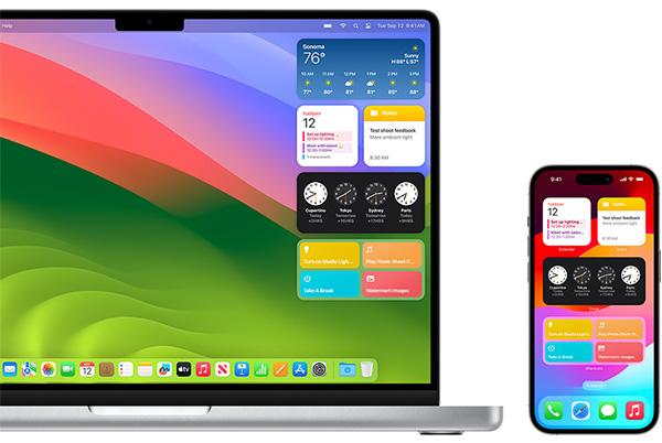 macOS sonoma widgets continuity