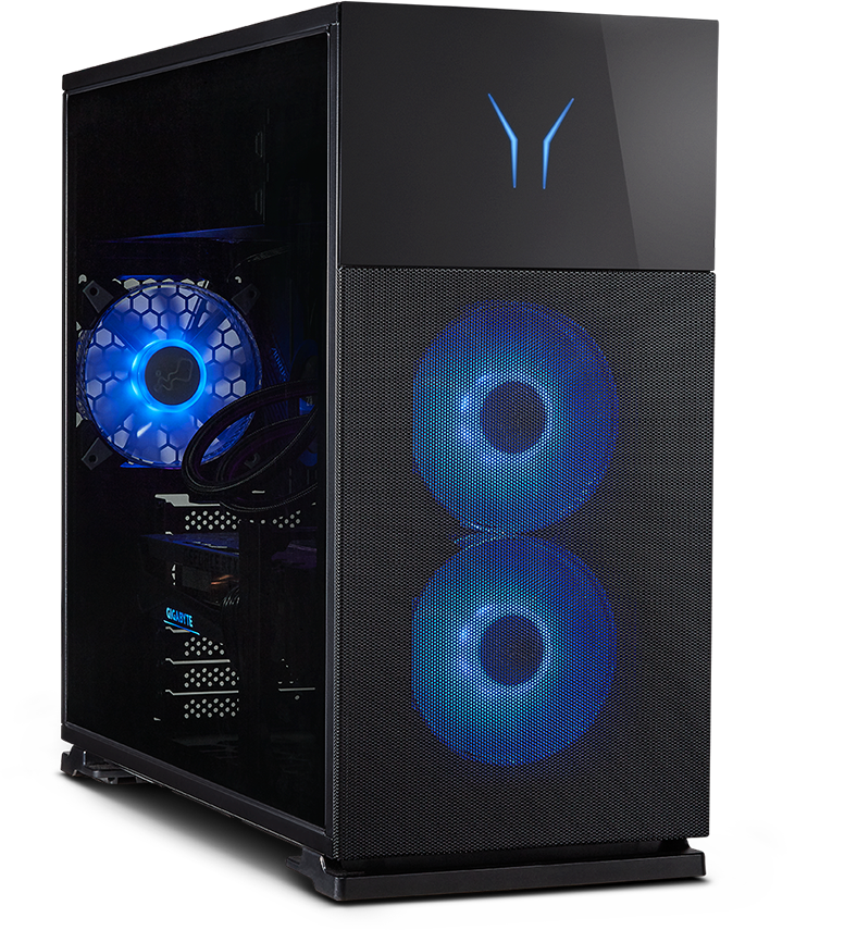 a black tower PC