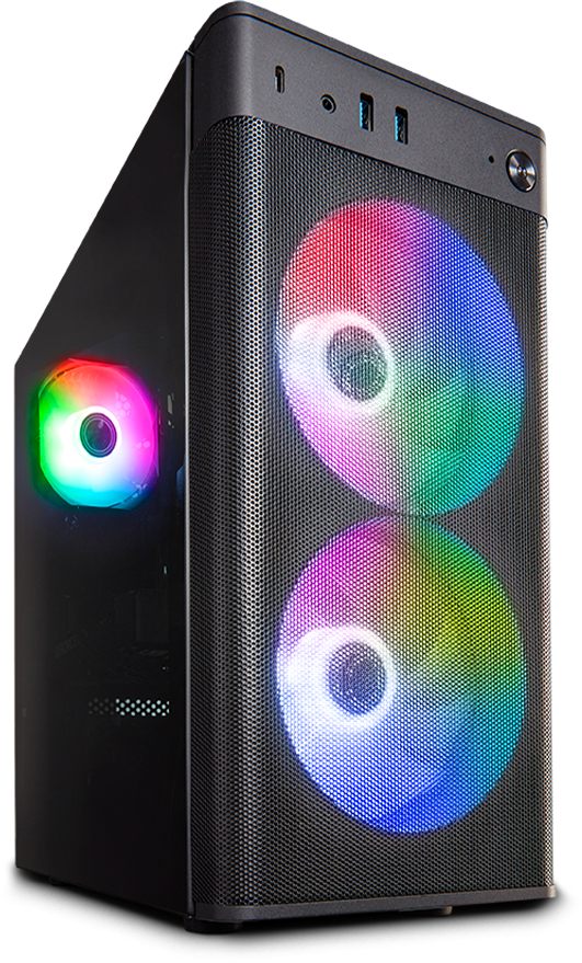 a black tower PC
