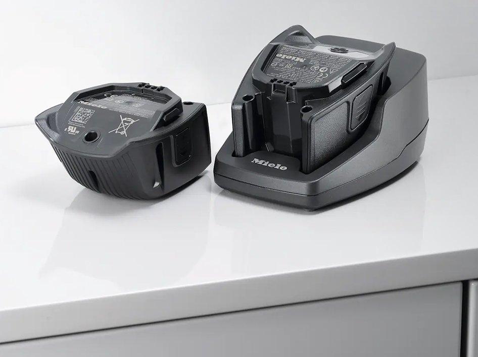 A battery in a charger