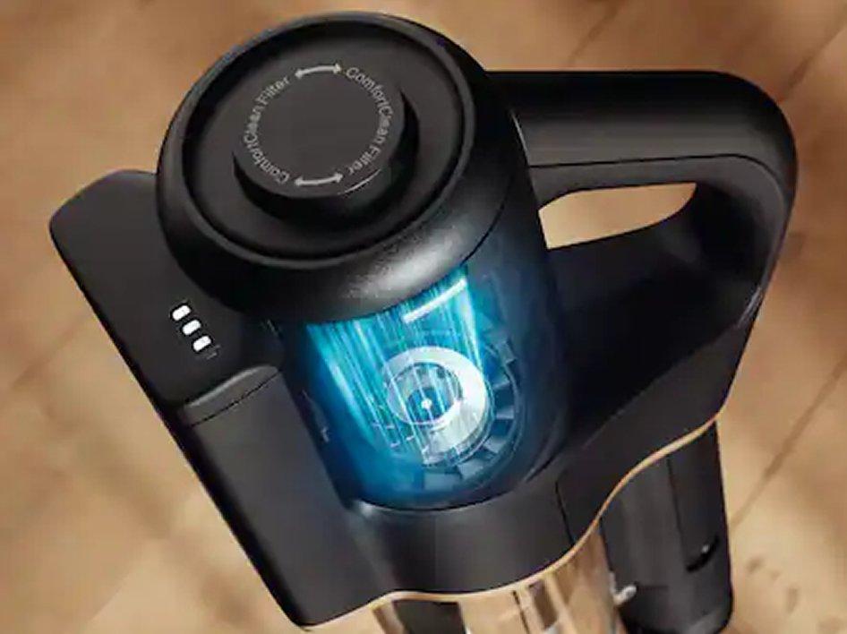 Close up of a vacuum cleaner motor
