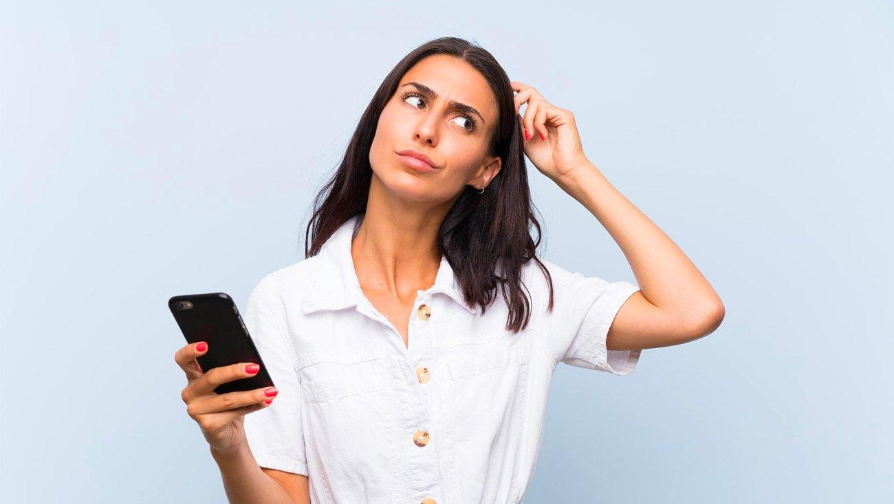 Woman with phone