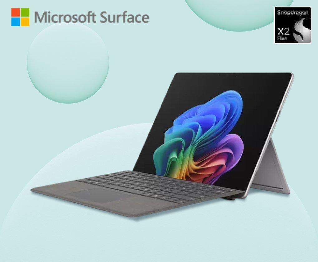 Surface Pro 13" Copilot+ PC Snapdragon X2 Plus Bundle (comes with keyboard)	