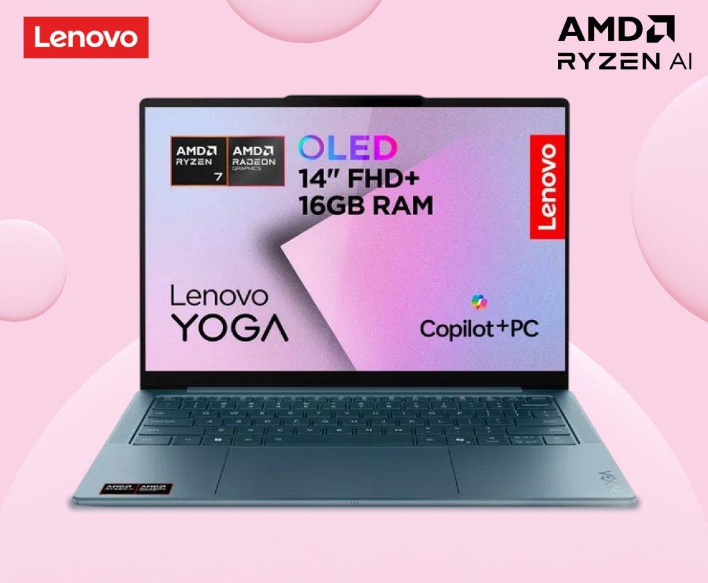 LENOVO Yoga Slim 7 14" Laptop, Copilot+ PC - AMD Ryzen AI 5	