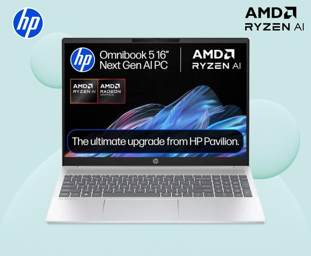 HP OmniBook 5 16" Laptop - AMD Ryzen AI 5	