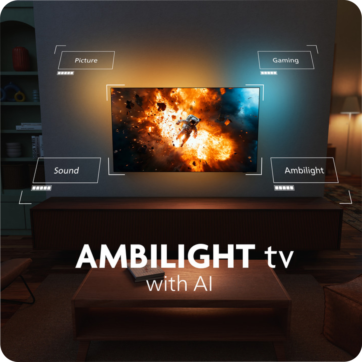 Ambilight tv with AI