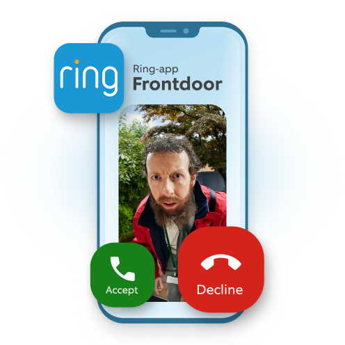 a mobile phone with a person calling on the screen