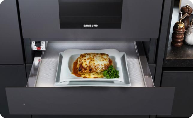 food in a samsung warming drawer