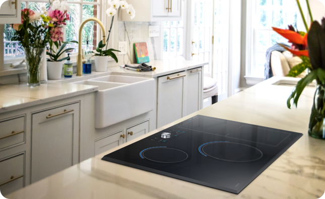 a samsung hobs cooker in the kitchen