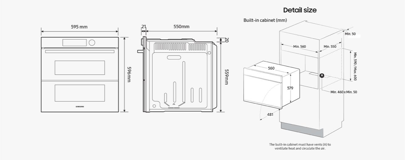 design measurements of a cooker