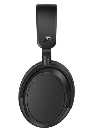 A pair of black over-ear headphones