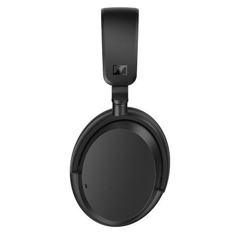 A pair of black over-ear headphones