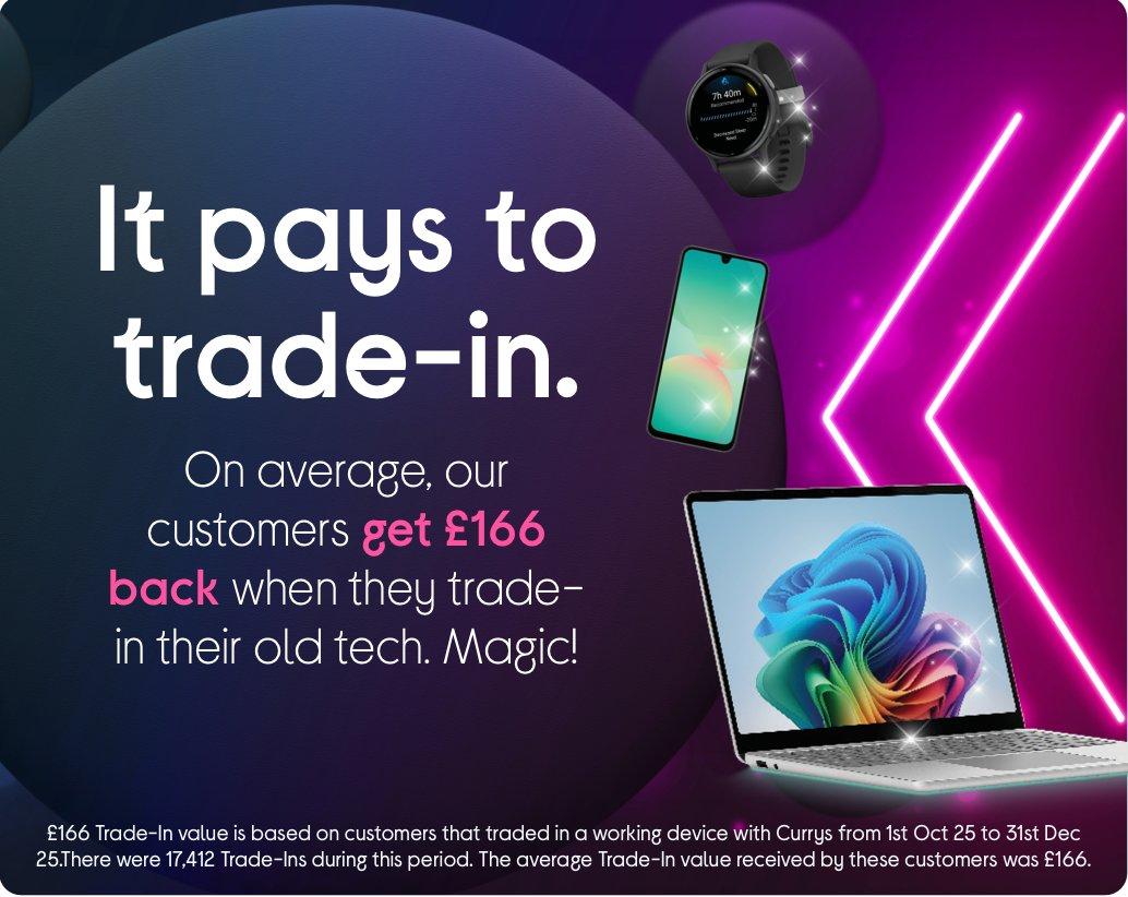 It pays to trade-in.