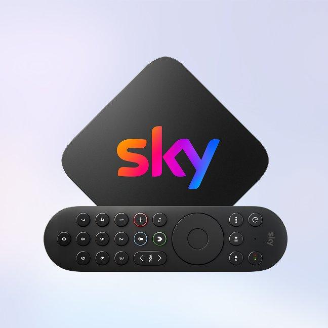 A Sky Stream box and remote control