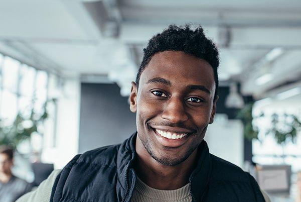 smiling man