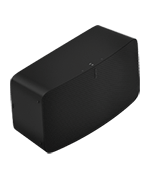 A square black speaker