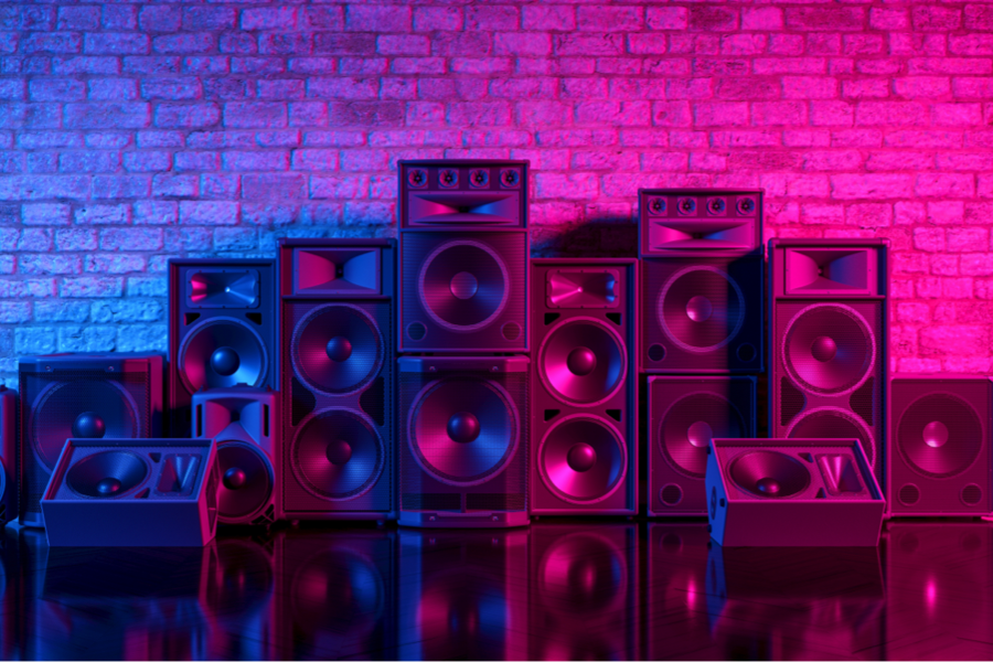 Megasound party speakers