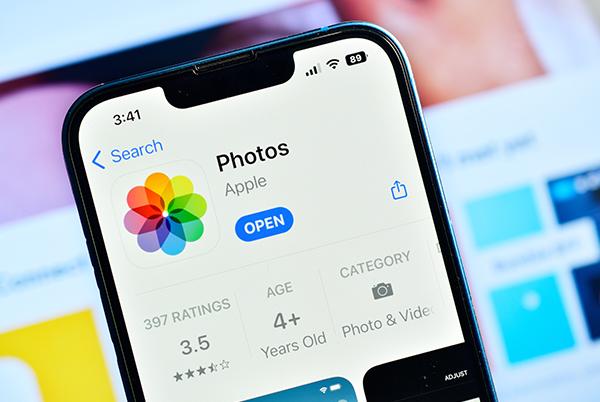 a close up of a cell phone displaying the app store