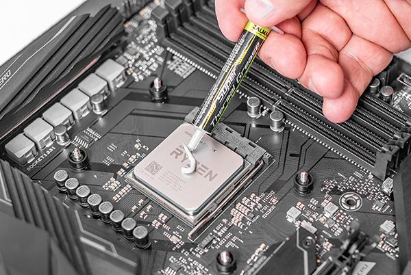 Thermal paste pattern