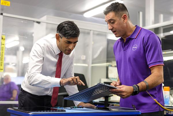 PM Rishi Sunak has his finger on the button. Credit: Simon Dawson