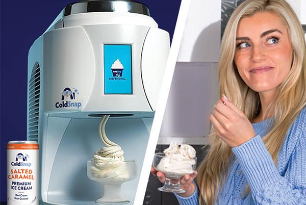 Cold snap icecream maker