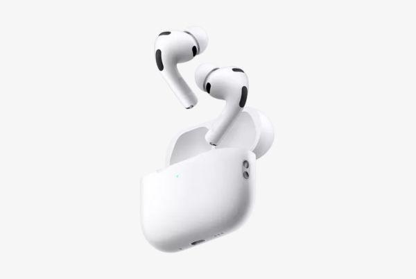 two Airpods Pro are shown on a white background