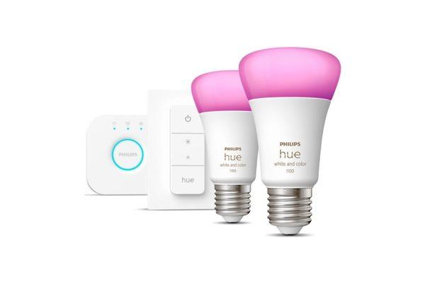 Philips Hue White & Colour Ambiance Smart Lighting Starter Kit
