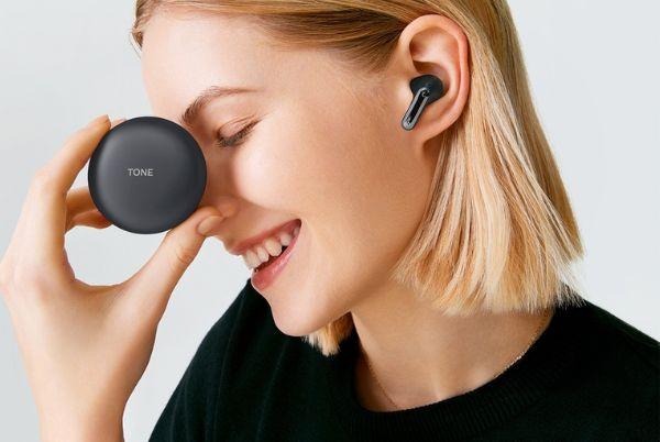 LG TONE Free UFP5 Wireless Bluetooth Noise-Cancelling Earbuds