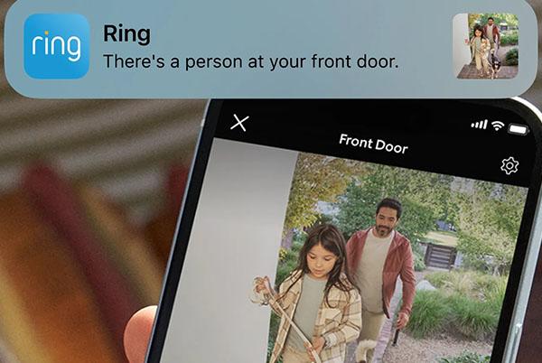Ring video doorbell installation outside