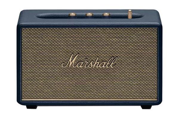 marshall bluetooth speaker with the word marshall on it