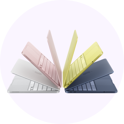 MacBook Neo in multiple colours