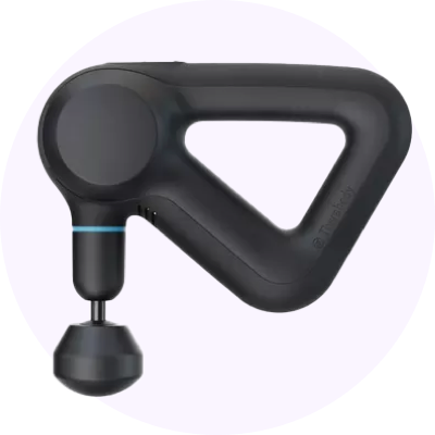 a black massage gun