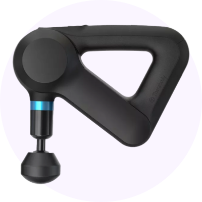 a black handheld massage gun