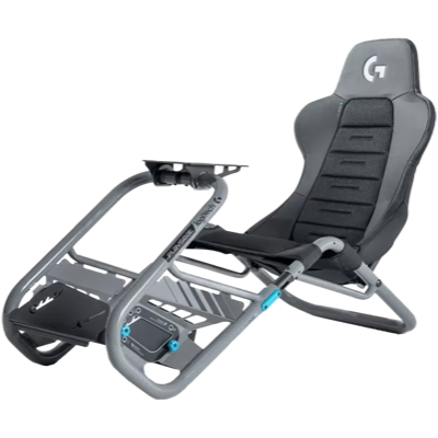 a chair with a foot rest and a tray on top