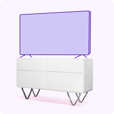 An icon of a TV on a stand