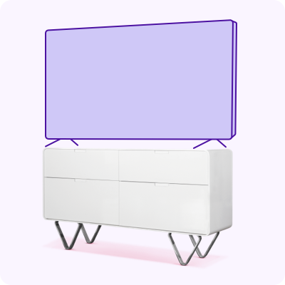 An icon of a TV on a stand