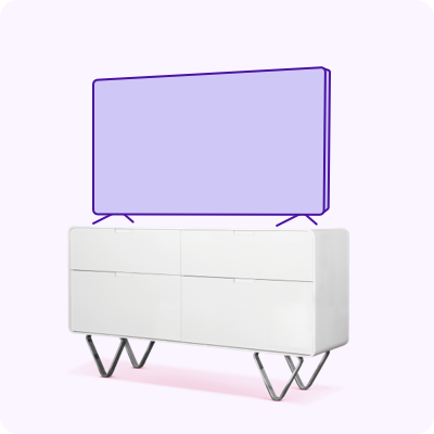An icon of a TV on a stand