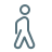A person walking icon