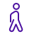A person walking icon