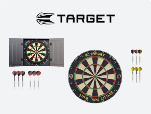 Target darts set with logo