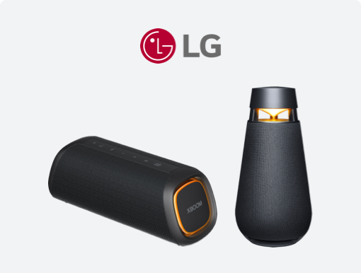 LG XBOOM portable bluetooth speakers