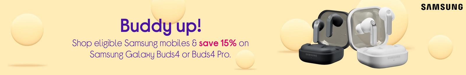 Imagery of Samsung Galaxy Buds4 or Buds4 Pro with Logo