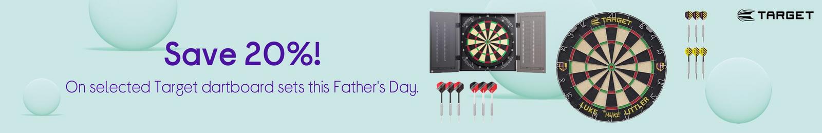 Target Darts with logo.