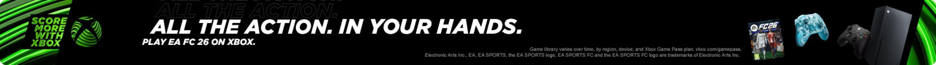 All the action. In your hands